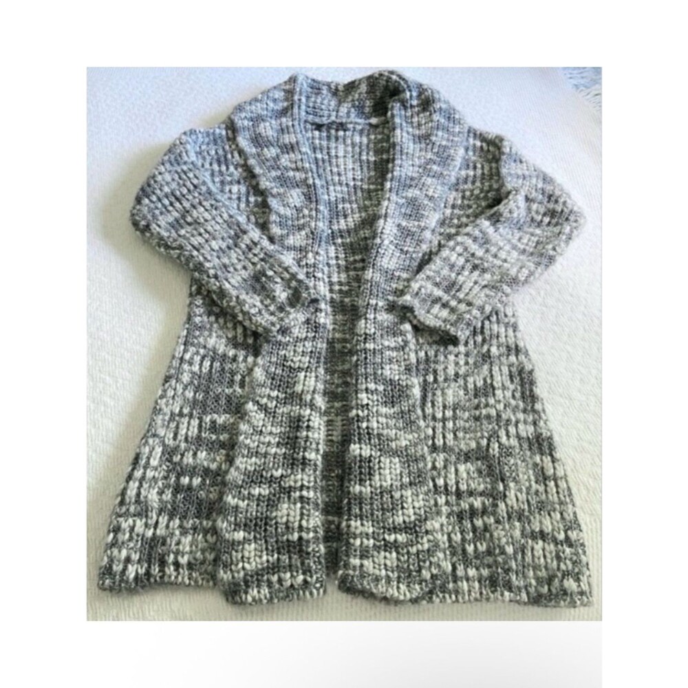 Zara Knit - Chunky Knit Wool Blend Open Cardigan